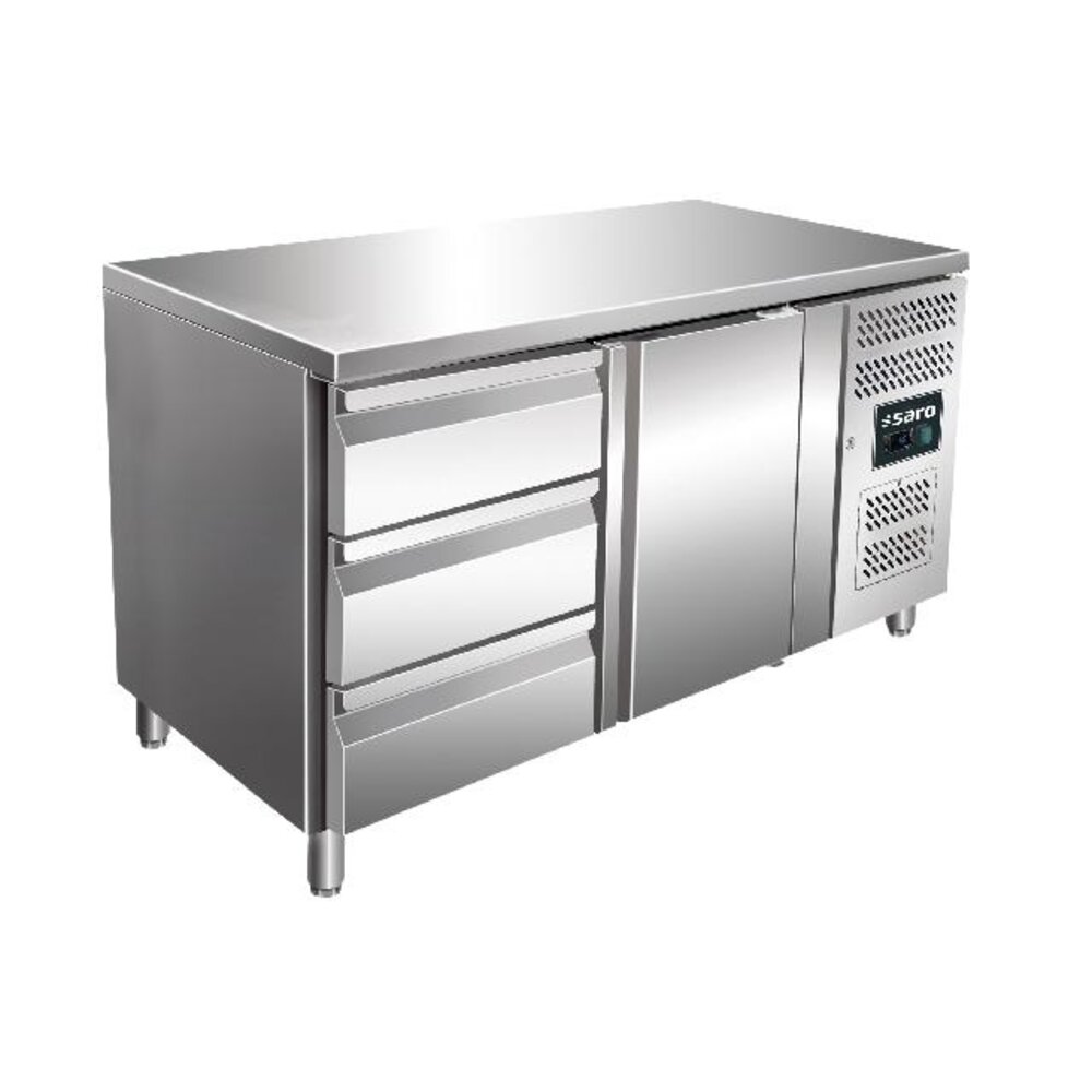 Saro Koelwerkbank incl. ladenset met 3 lades model kylja 2130 tn | 323-10702
