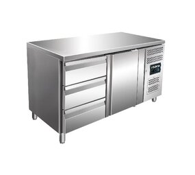 Saro Koelwerkbank incl. ladenset met 3 lades model kylja 2130 tn