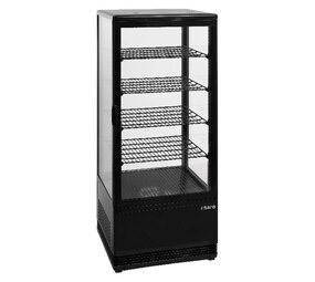 Saro Koelvitrine model sc 100 zwart Saro Koelvitrine model sc 100 zwart
