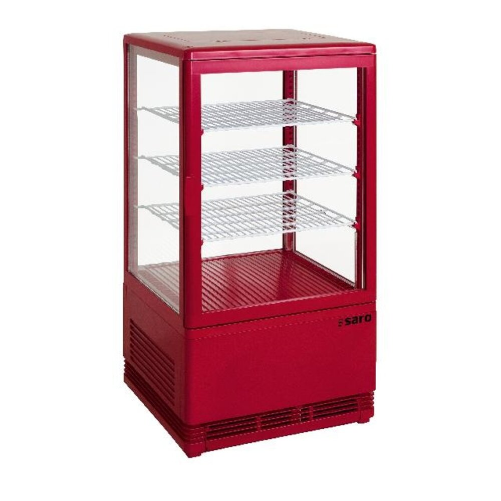 Saro Mini-koelvitrine 70 liter model sc 70 rood | 330-10031 Saro Mini-koelvitrine 70 liter model sc 70 rood | 330-10031