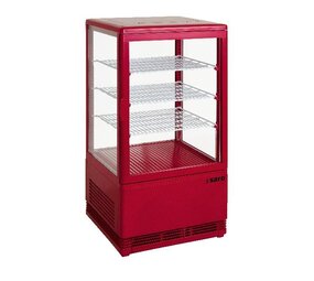 Saro Mini-koelvitrine 70 liter model sc 70 rood Saro Mini-koelvitrine 70 liter model sc 70 rood