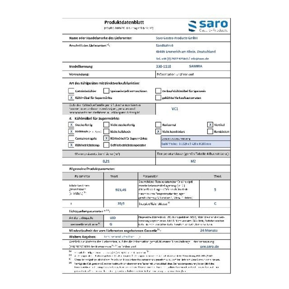 Saro Sushivitrine model samira | 330-1110 Saro Sushivitrine model samira | 330-1110