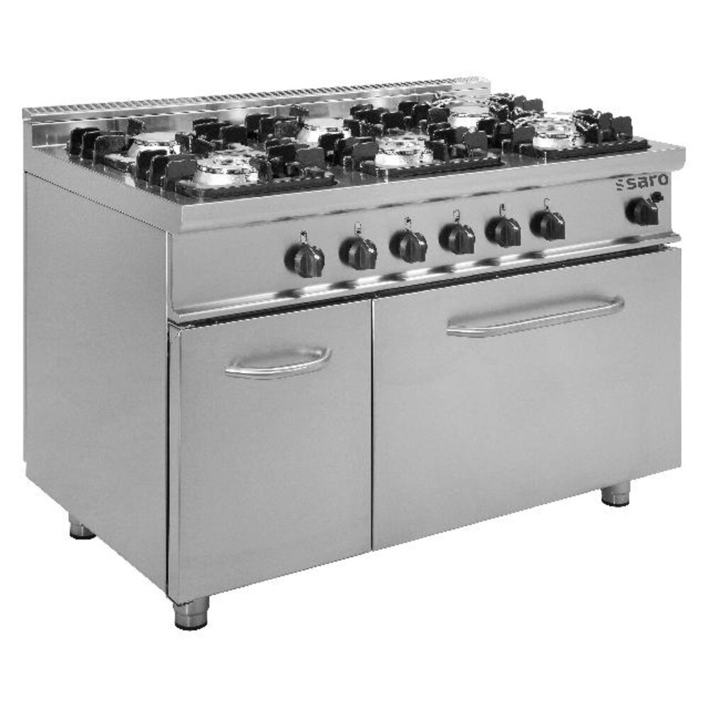 Saro Gasfornuis met gasbakoven model e7 kupg6ln | 423-1040