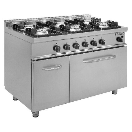 Saro Gasfornuis met gasbakoven model e7 kupg6ln | 423-1040