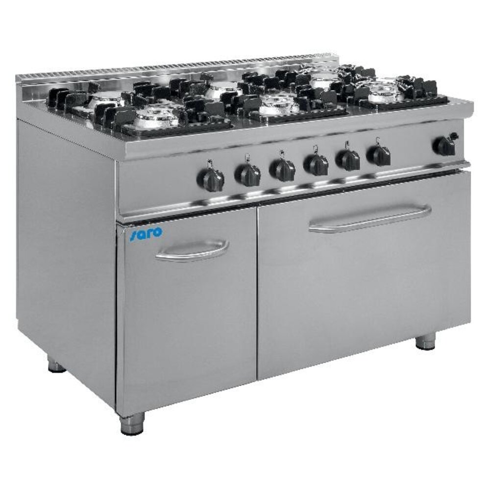 Saro Gasfornuis met gasbakoven model e7 kupg6ln | 423-1040