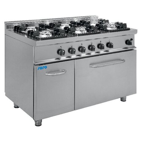 Saro Gasfornuis met gasbakoven model e7 kupg6ln | 423-1040