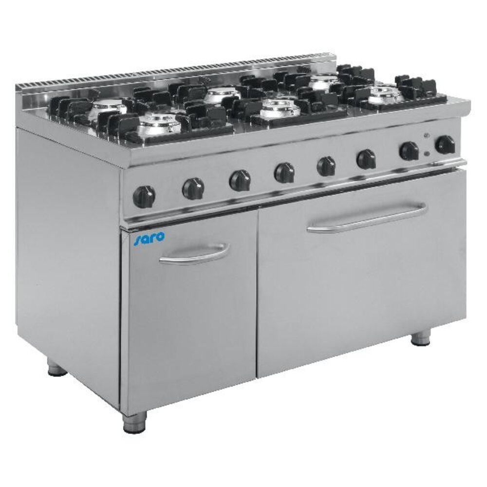 Saro Gasfornuis met electrische oven model e7 kupg6le | 423-1045