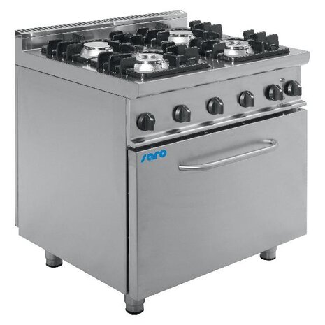 Saro Gasfornuis met electrische oven model e7 kupg4le | 423-1035