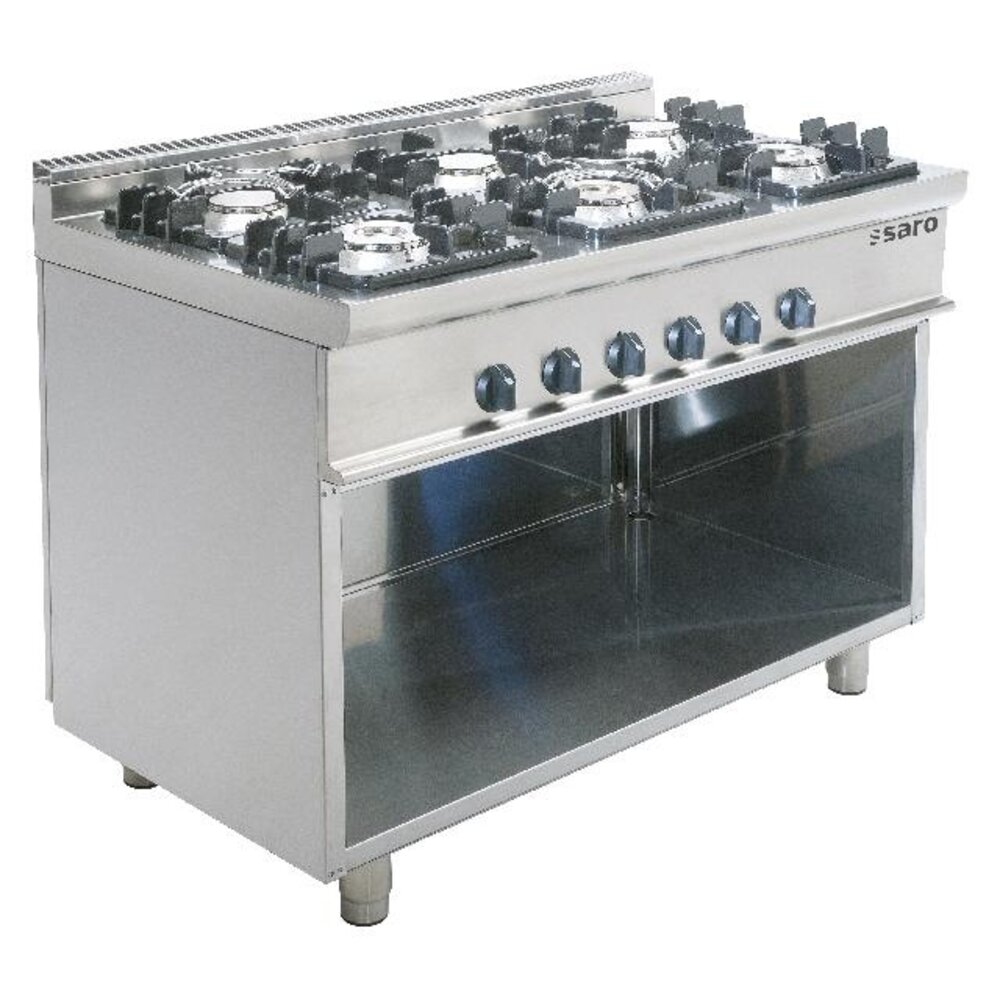 Saro Gasfornuis met open onderstel model e7 kupg6ba | 423-1025