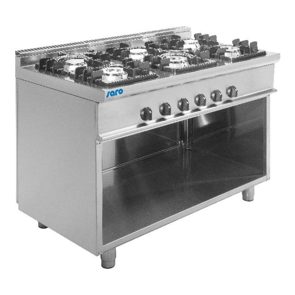 Saro Gasfornuis met open onderstel model e7 kupg6ba | 423-1025