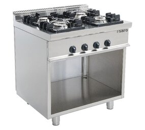 Saro Gasfornuis met open onderstel model e7 kupg4ba