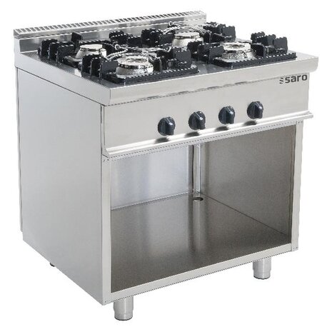 Saro Gasfornuis met open onderstel model e7 kupg4ba | 423-1020 Saro Gasfornuis met open onderstel model e7 kupg4ba | 423-1020