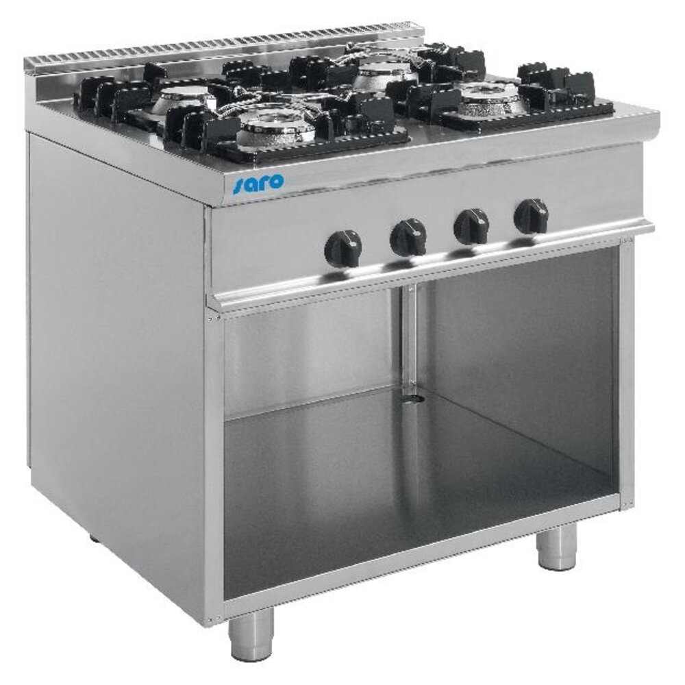 Saro Gasfornuis met open onderstel model e7 kupg4ba | 423-1020 Saro Gasfornuis met open onderstel model e7 kupg4ba | 423-1020