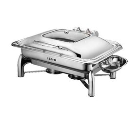 Saro Inductie chafing dish met zelfsluiting deksel, 1 1 gn model rainer Saro Inductie chafing dish met zelfsluiting deksel, 1 1 gn model rainer