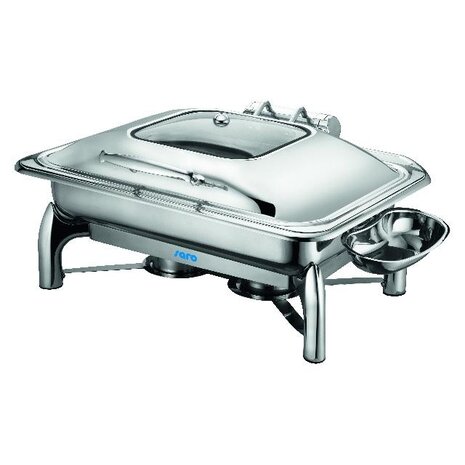 Saro Inductie chafing dish met zelfsluiting deksel, 1 1 gn model rainer | 213-1200