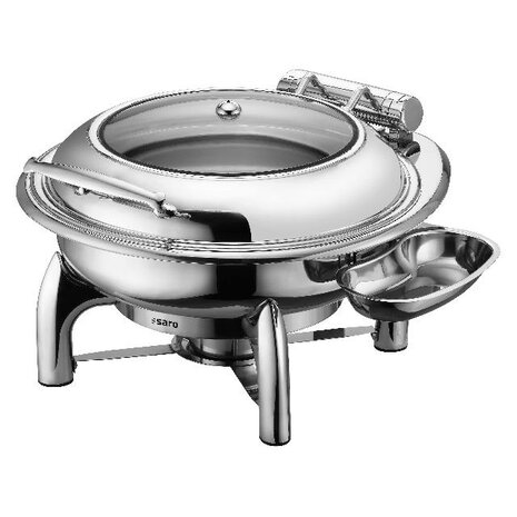 Saro Inductie chafing dish met zelfsluiting deksel, rond model jessie | 213-1210 Saro Inductie chafing dish met zelfsluiting deksel, rond model jessie | 213-1210