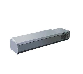 Saro Opzet koelvitrine met deksel - 1 3 gn model vrx 1600 s s