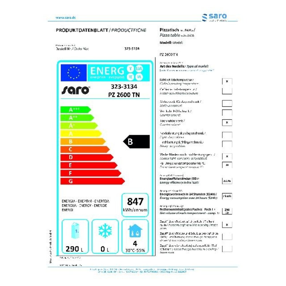 Saro Pizzawerkbank model pz 2600 tn | 323-3134 Saro Pizzawerkbank model pz 2600 tn | 323-3134