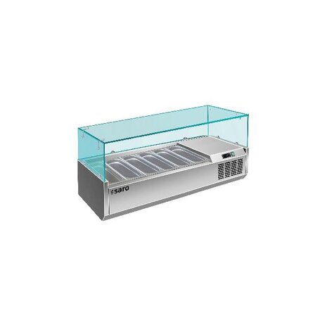 Saro Opzet koelvitrine - 1 3 gn model vrx 1400  380 | 323-1037