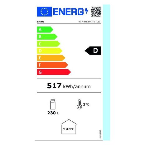Saro Flessenkoeler model gtk 230 | 437-1000 Saro Flessenkoeler model gtk 230 | 437-1000