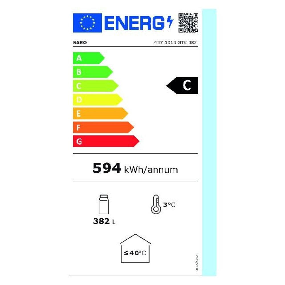 Saro Flessenkoeler met glasdeur model gtk 382 | 437-1013 Saro Flessenkoeler met glasdeur model gtk 382 | 437-1013