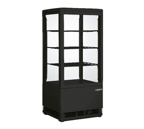 Saro Mini-koelvitrine model sc 80 zwart Saro Mini-koelvitrine model sc 80 zwart