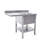 Saro Spoeltafel met 1 wasbak, rechts - 700 mm diepte, 1400 mm Saro Spoeltafel met 1 wasbak, rechts - 700 mm diepte, 1400 mm