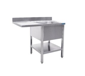 Saro Spoeltafel met 1 wasbak, rechts - 700 mm diepte, 1400 mm Saro Spoeltafel met 1 wasbak, rechts - 700 mm diepte, 1400 mm