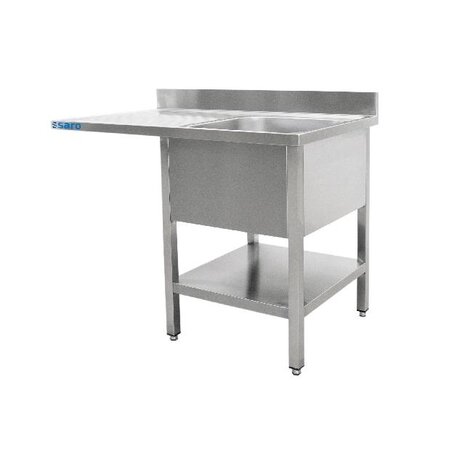 Saro Spoeltafel voor vaatwasser met 1 bak, rechts-600 mm diepte,1200mm | 600-2600R Saro Spoeltafel voor vaatwasser met 1 bak, rechts-600 mm diepte,1200mm | 600-2600R
