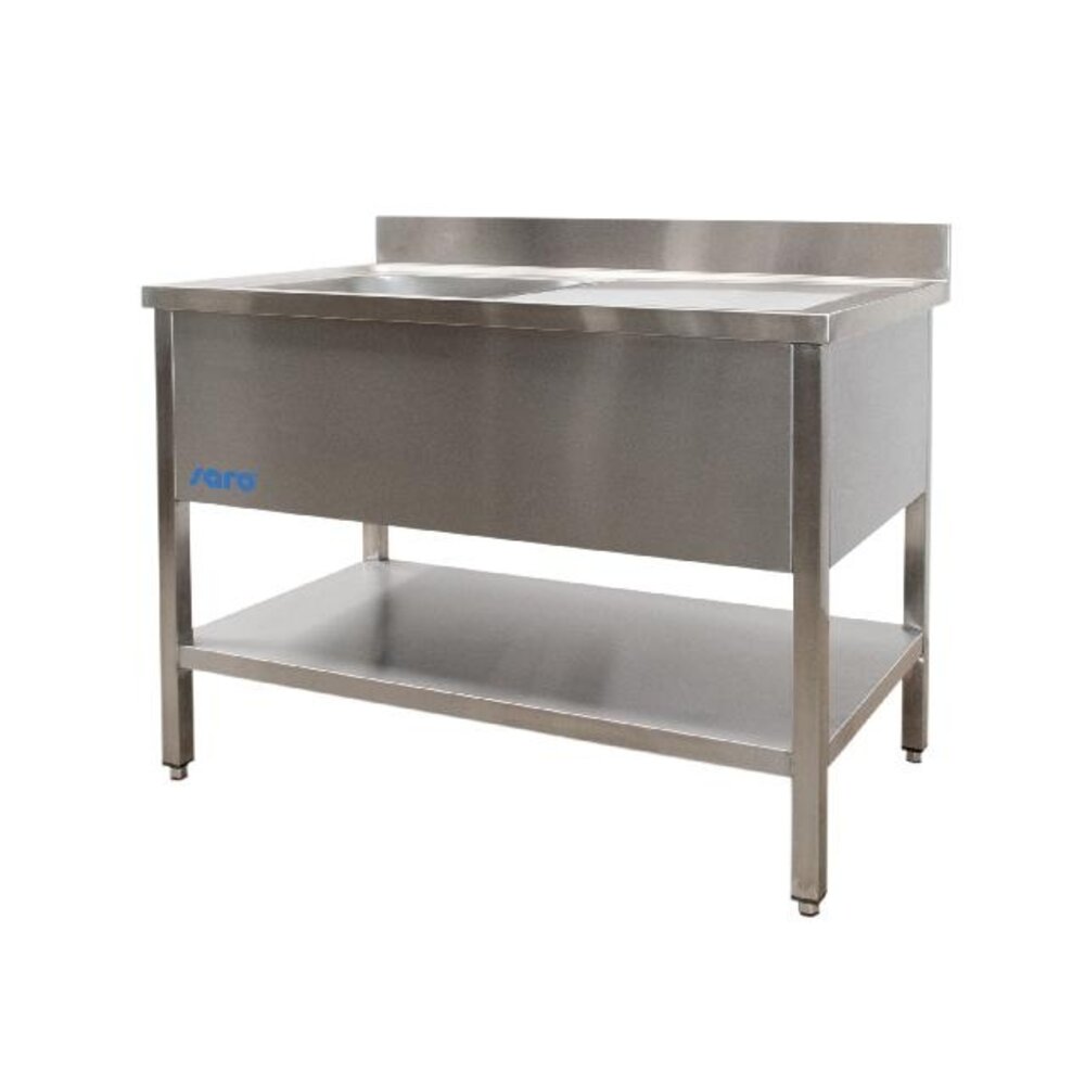 Saro Spoeltafel met 1 wasbak, links - 700 mm diepte, 1600 mm | 700-2520L