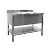 Saro Spoeltafel met 1 wasbak, rechts - 700 mm diepte, 1400 mm | 700-2515R Saro Spoeltafel met 1 wasbak, rechts - 700 mm diepte, 1400 mm | 700-2515R