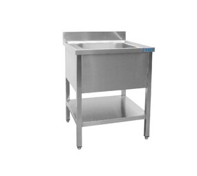 Saro Spoeltafel met 1 wasbak, gecentreerd - 600 mm diepte, 700 mm Saro Spoeltafel met 1 wasbak, gecentreerd - 600 mm diepte, 700 mm