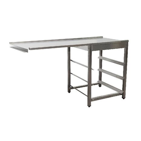 Saro Afvoertafel voor vaatwasser links, 1 bak, 1600 mm | 700-3105L Saro Afvoertafel voor vaatwasser links, 1 bak, 1600 mm | 700-3105L