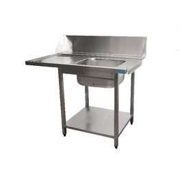 Saro Aanvoertafel voor vaatwasser rechts, 1 bak, 1200 mm Saro Aanvoertafel voor vaatwasser rechts, 1 bak, 1200 mm