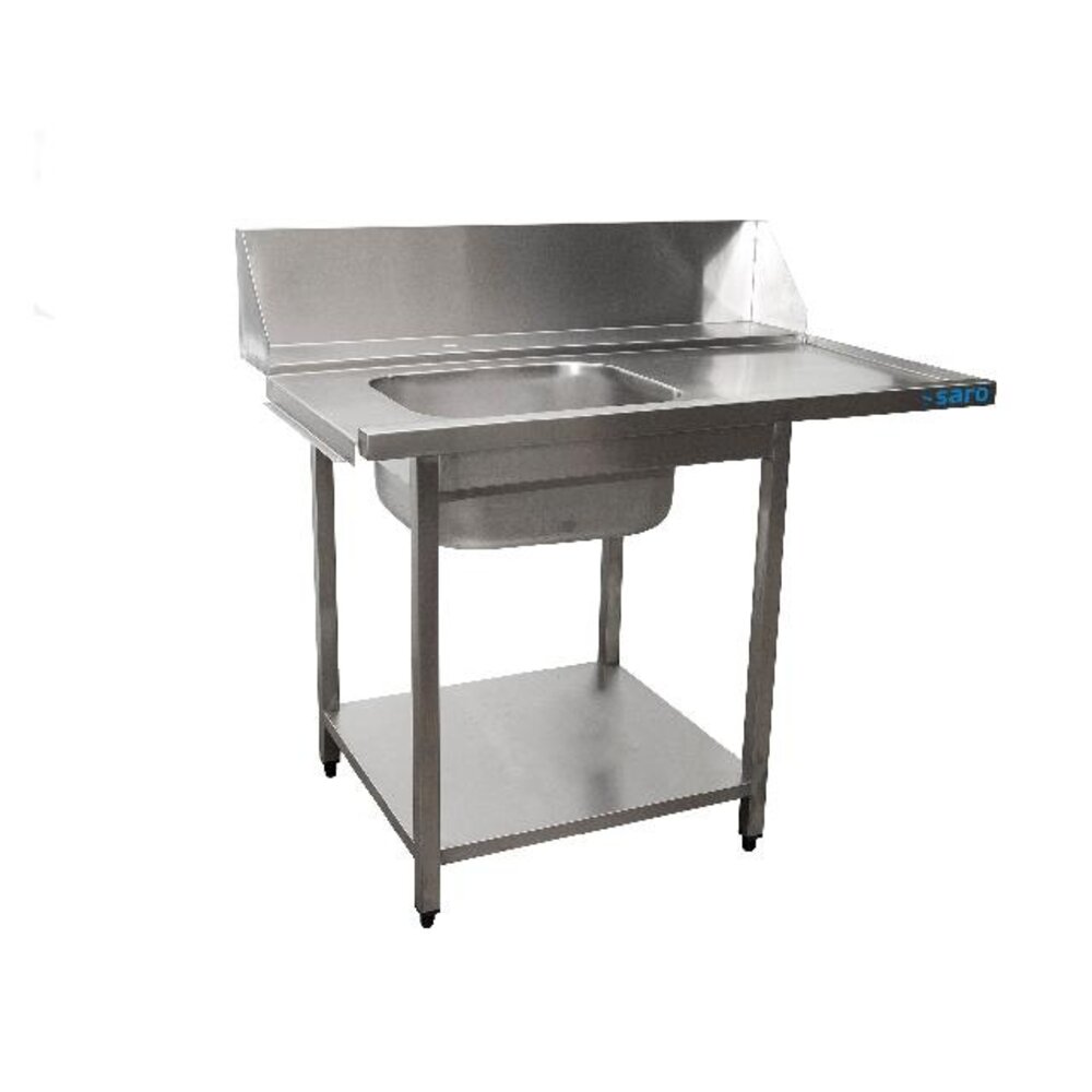 Saro Aanvoertafel voor vaatwasser links, 1 bak, 1200 mm | 700-3000L Saro Aanvoertafel voor vaatwasser links, 1 bak, 1200 mm | 700-3000L