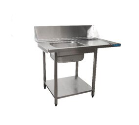 Saro Aanvoertafel voor vaatwasser links, 1 bak, 1200 mm Saro Aanvoertafel voor vaatwasser links, 1 bak, 1200 mm