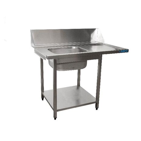Saro Aanvoertafel voor vaatwasser links, 1 bak, 1200 mm | 700-3000L Saro Aanvoertafel voor vaatwasser links, 1 bak, 1200 mm | 700-3000L