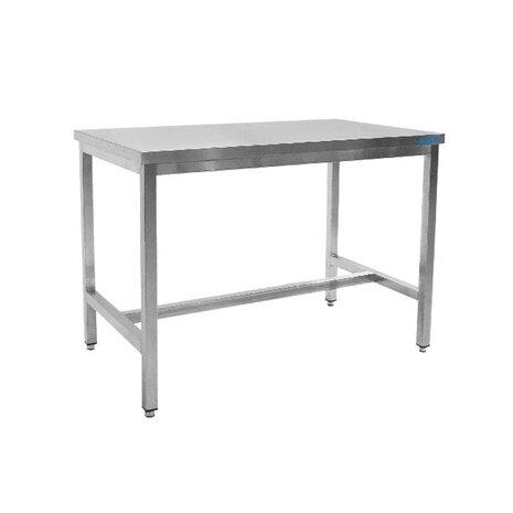 Saro Roestvrij stalen tafel, met onderblad - 700 mm diepte, 1600 mm | 700-1030