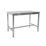 Saro Roestvrij stalen tafel, met onderblad - 700 mm diepte, 1400 mm