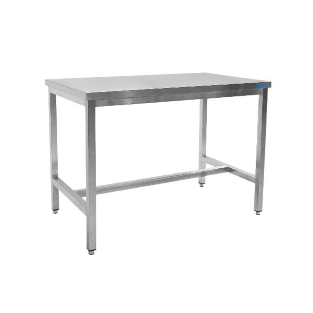 Saro Roestvrijstalen tafel, zonder onderblad - 600 mm diepte, 1200 mm | 600-1020