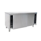 Saro Roestvrijstalen wandkast, schuifdeur - 600 mm diepte, 1400 mm