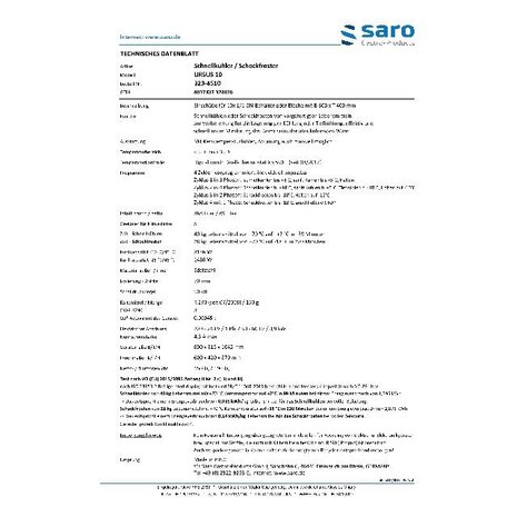 Saro Blast chiller snelkoeler snelvriezer 368 liter - 10 x 1 1gn | 323-4510 Saro Blast chiller snelkoeler snelvriezer 368 liter - 10 x 1 1gn | 323-4510