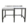 Saro Demontagetafel met hakblok met opstand 1500x500 | 700-7740 Saro Demontagetafel met hakblok met opstand 1500x500 | 700-7740