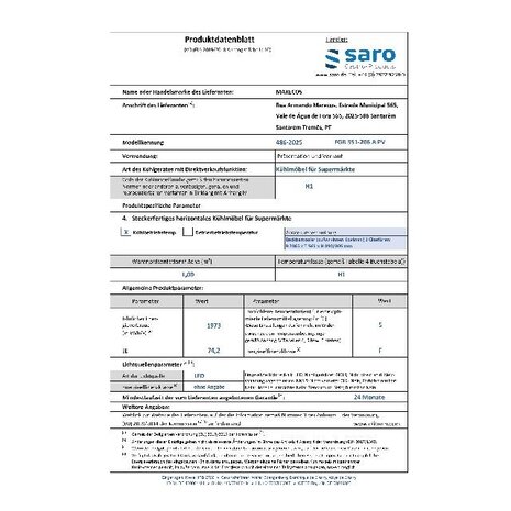 Saro Backbarcooler model fgb 351-206 apv | 486-2025