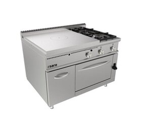 Saro Kookplaat fornuis gasoven + 2 branders + deur lq -