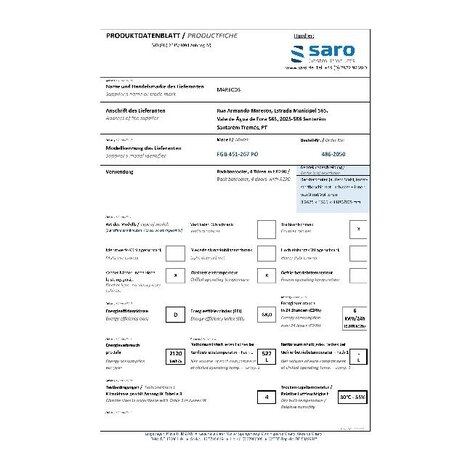 Saro Backbarcooler model fgb 451-267 po | 486-2050
