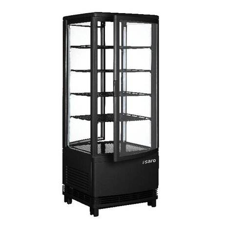 Saro Koelvitrine sc 100 dt zwart | 330-1015