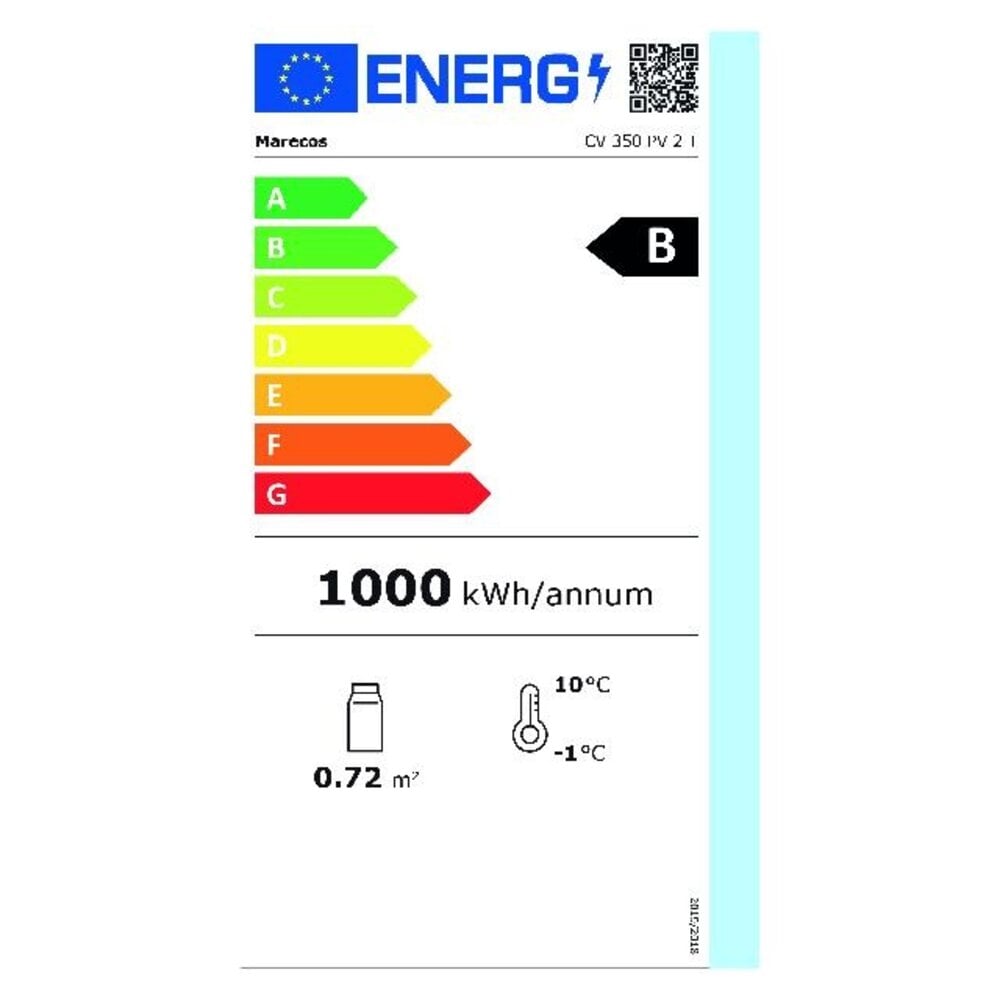 Saro 2 - zone wijnklimaatkast model cv 350 pv 2t | 486-1005