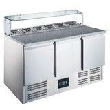 Saro Pizza preparation table with glass top model eps 9