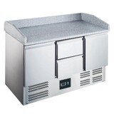 Saro Pizza preparation table with glass top model es 90